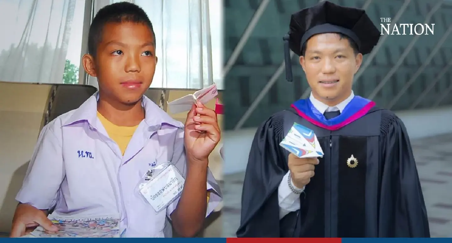 Paper-plane champ graduates today as a Thai citizen