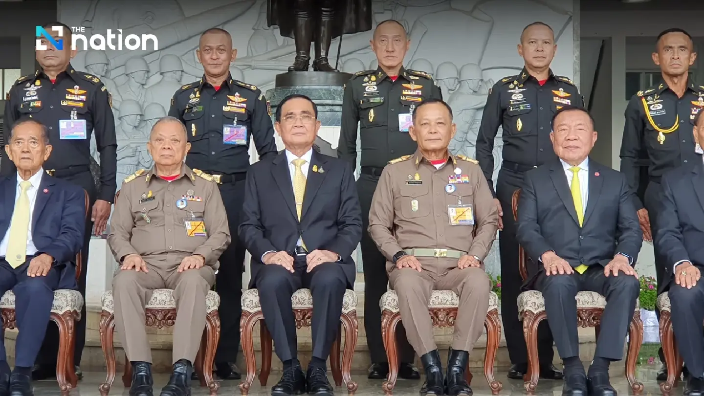 Coup-makers’ Army unit marks 114th anniversary with ex-chiefs, Prayut Coup-makers’ Army unit marks 114th anniversary with ex-chiefs, Prayut