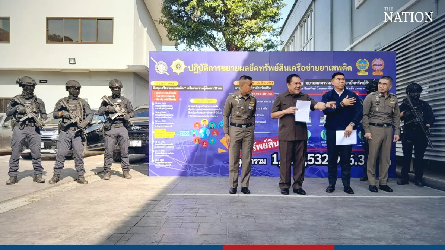 Assets worth over THB1 bn seized from suspected drug smugglers