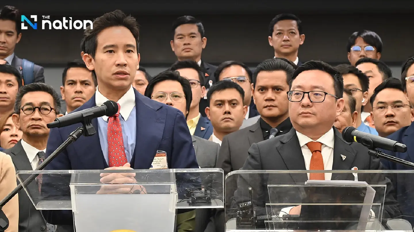 Move Forward chief reiterates 'no plan to change Thai democratic system' Move Forward chief reiterates 'no plan to change Thai democratic system'