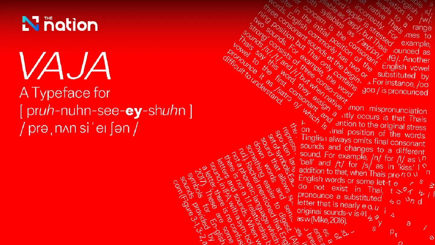 Thai graphic designer creates font for immigrants to learn English Thai graphic designer creates font for immigrants to learn English