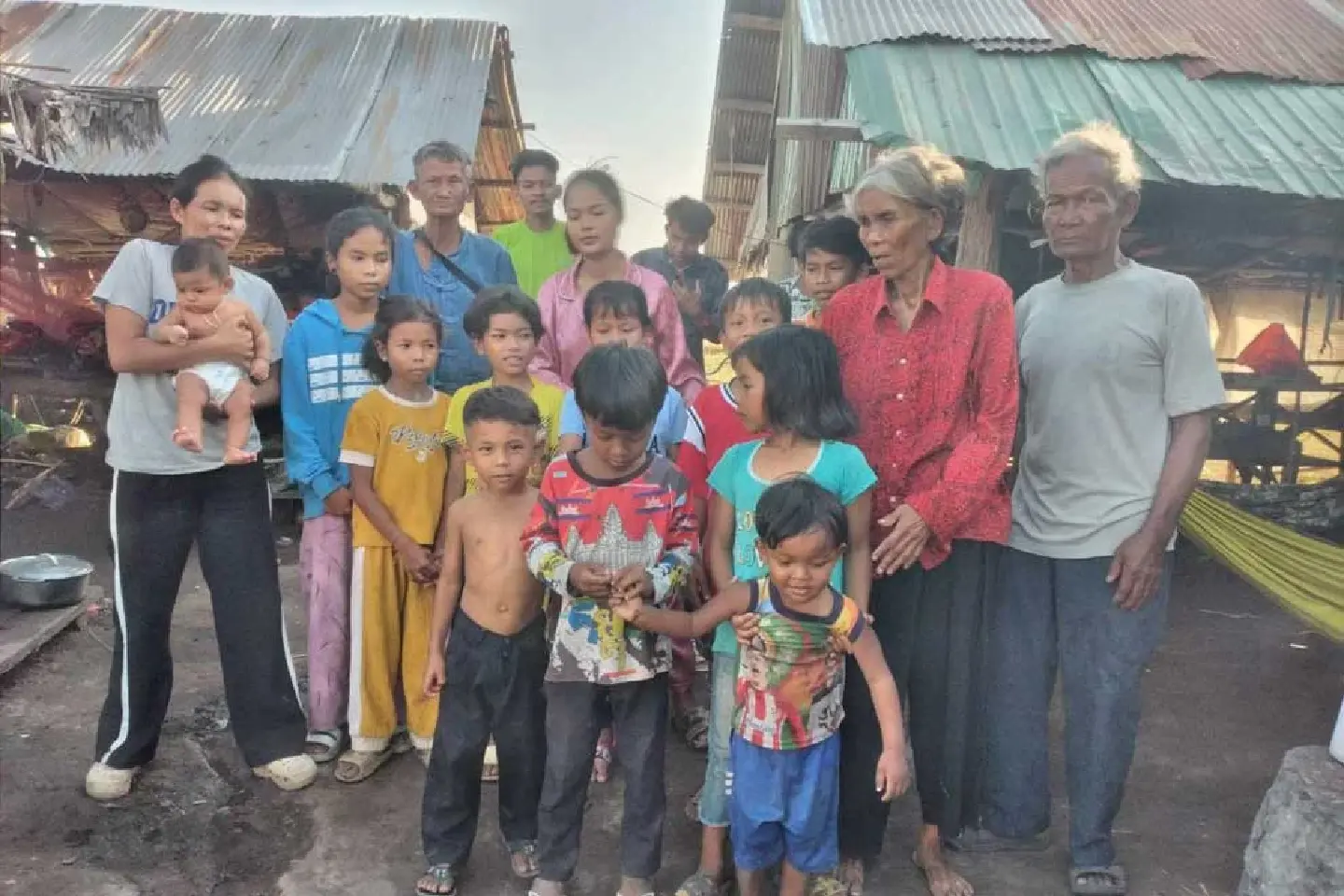 Cambodian resilient grandparents nurture 19 grandchildren