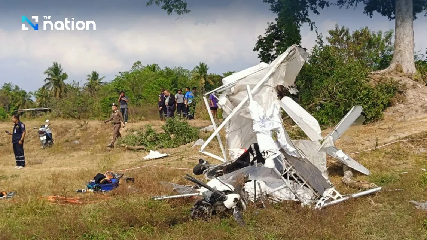 Pilot killed, passenger injured as twin-seater aircraft crashes in Chonburi