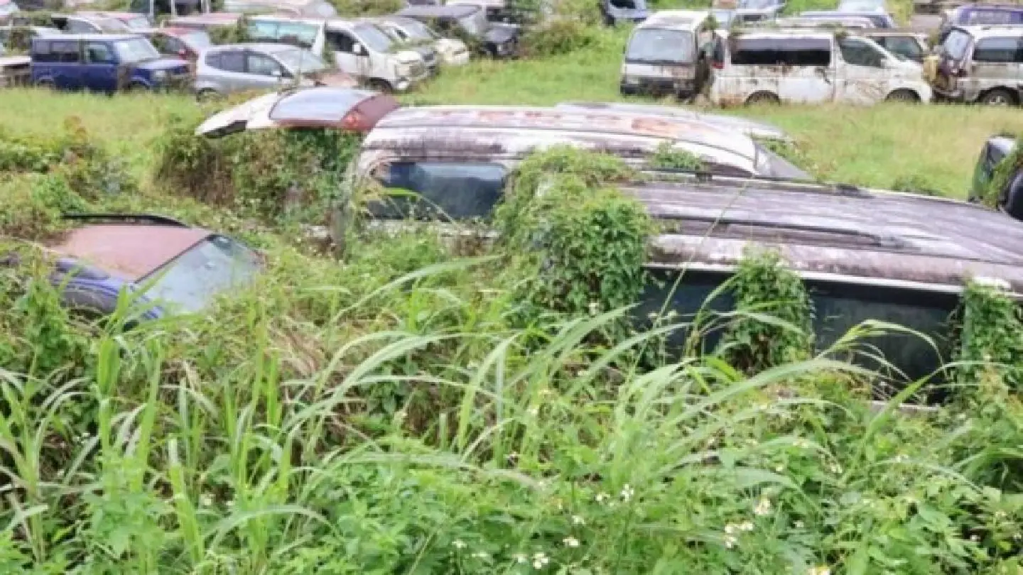 Imported cars rotting in Philippine freeport Imported cars rotting in Philippine freeport