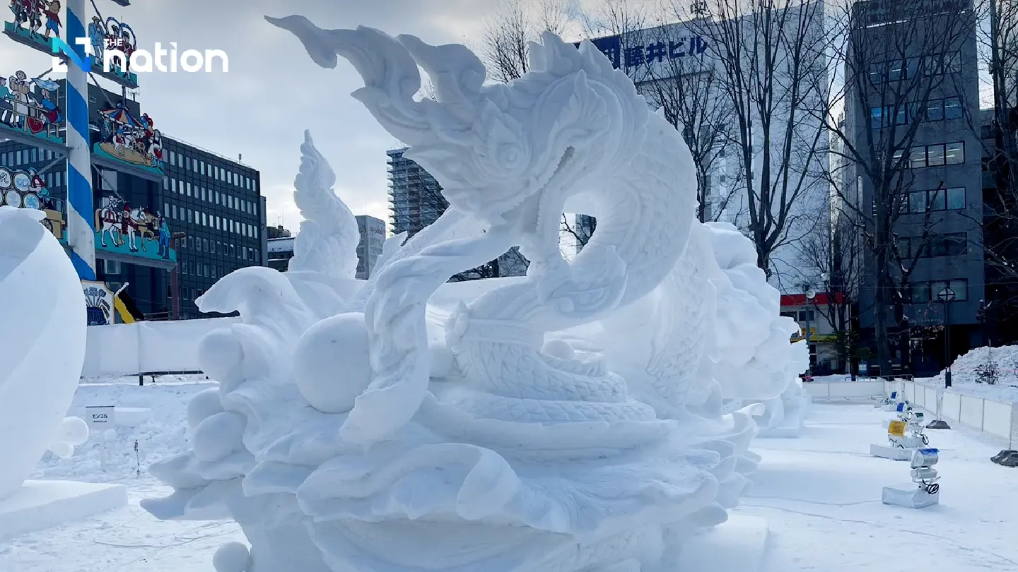 Thailand’s ‘Naga Fireball’ comes in 2nd at Sapporo Snow Festival Thailand’s ‘Naga Fireball’ comes in 2nd at Sapporo Snow Festival