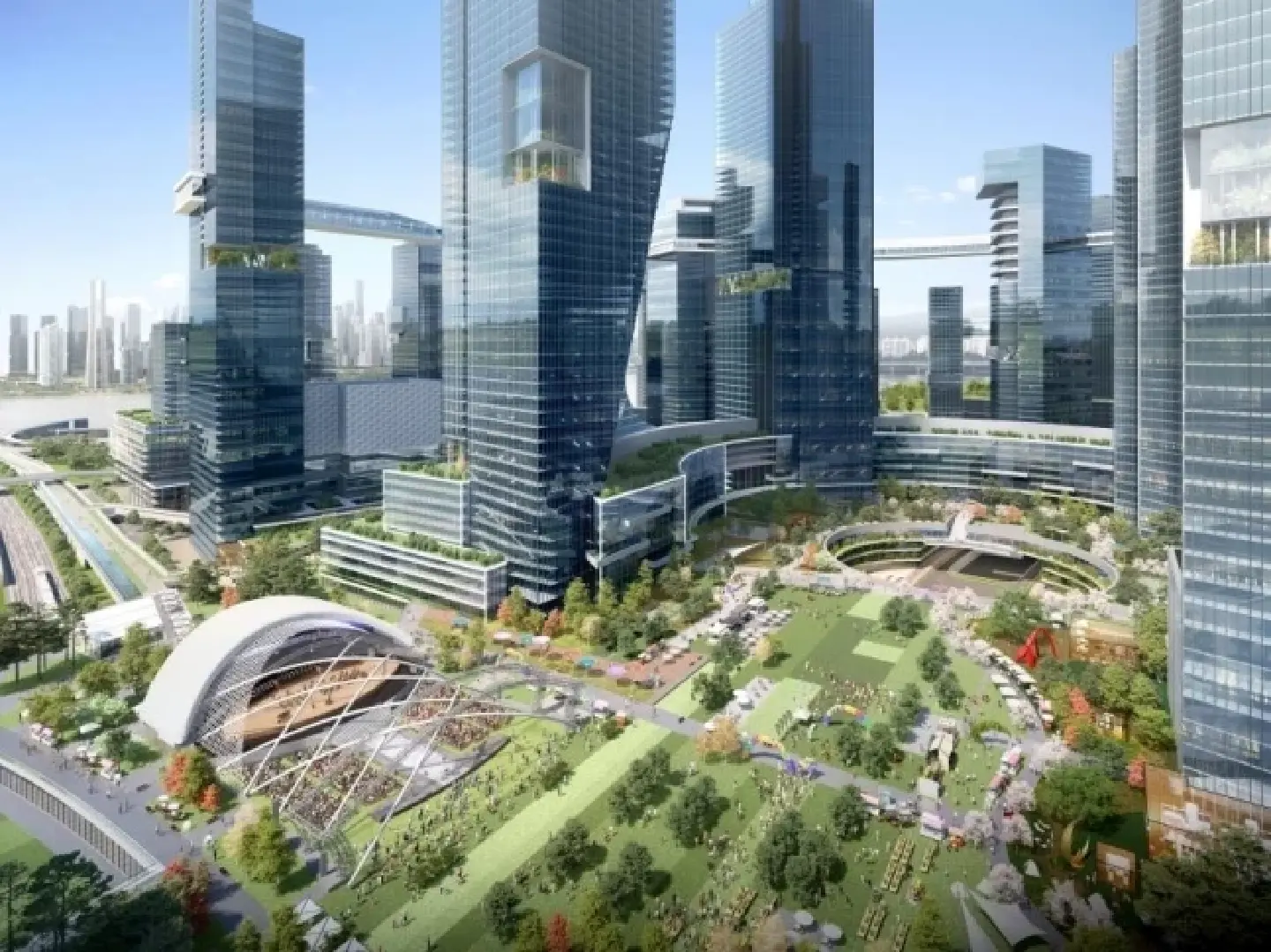 Seoul unveils plan for world's largest 'vertical' business district in Yongsan Seoul unveils plan for world's largest 'vertical' business district in Yongsan