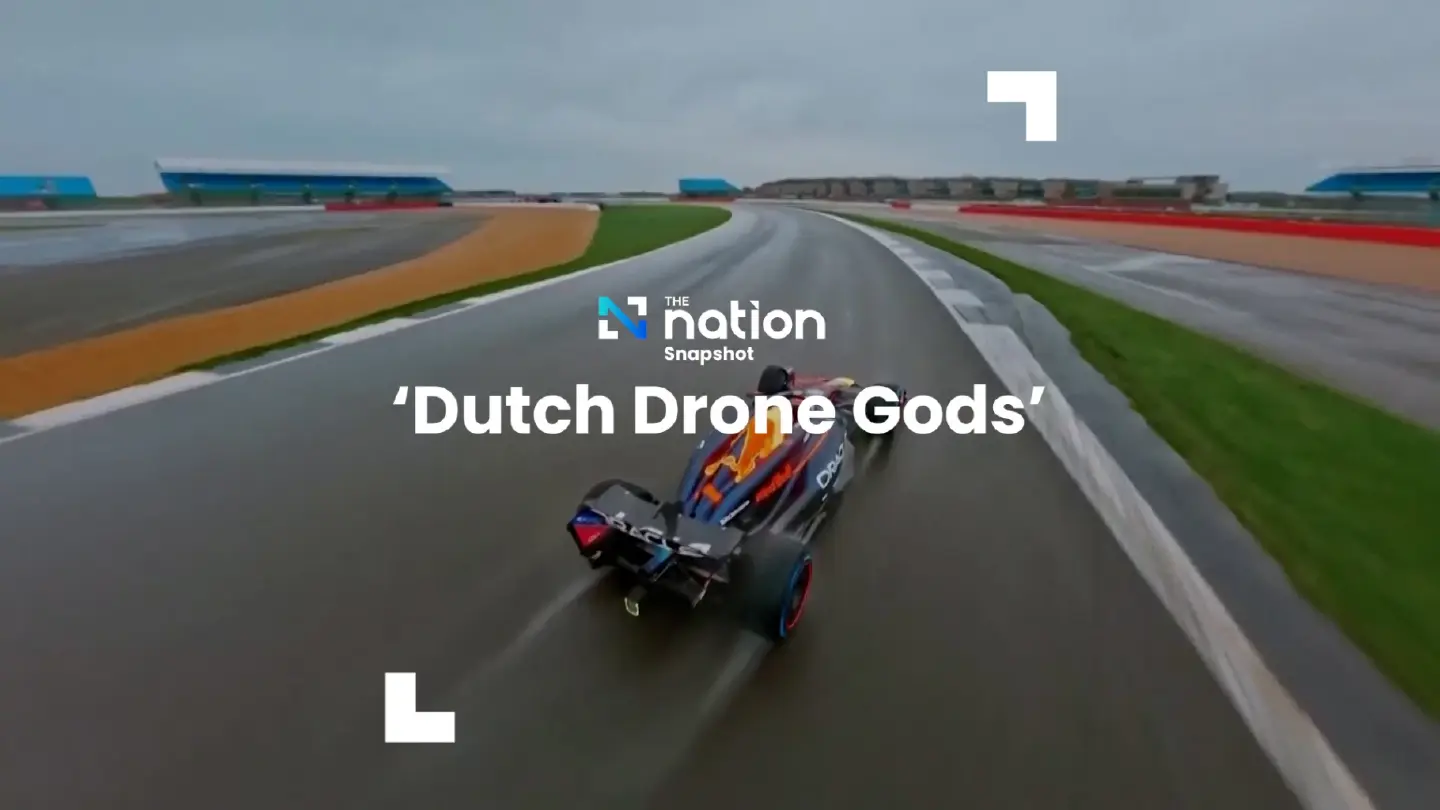 Lightning-fast drone tracks Max Verstappen at Silverstone in world first