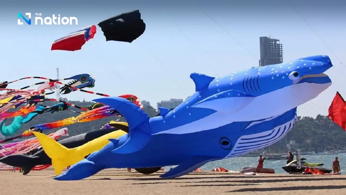 Kites galore sear the sky above Pattaya Kites galore sear the sky above Pattaya