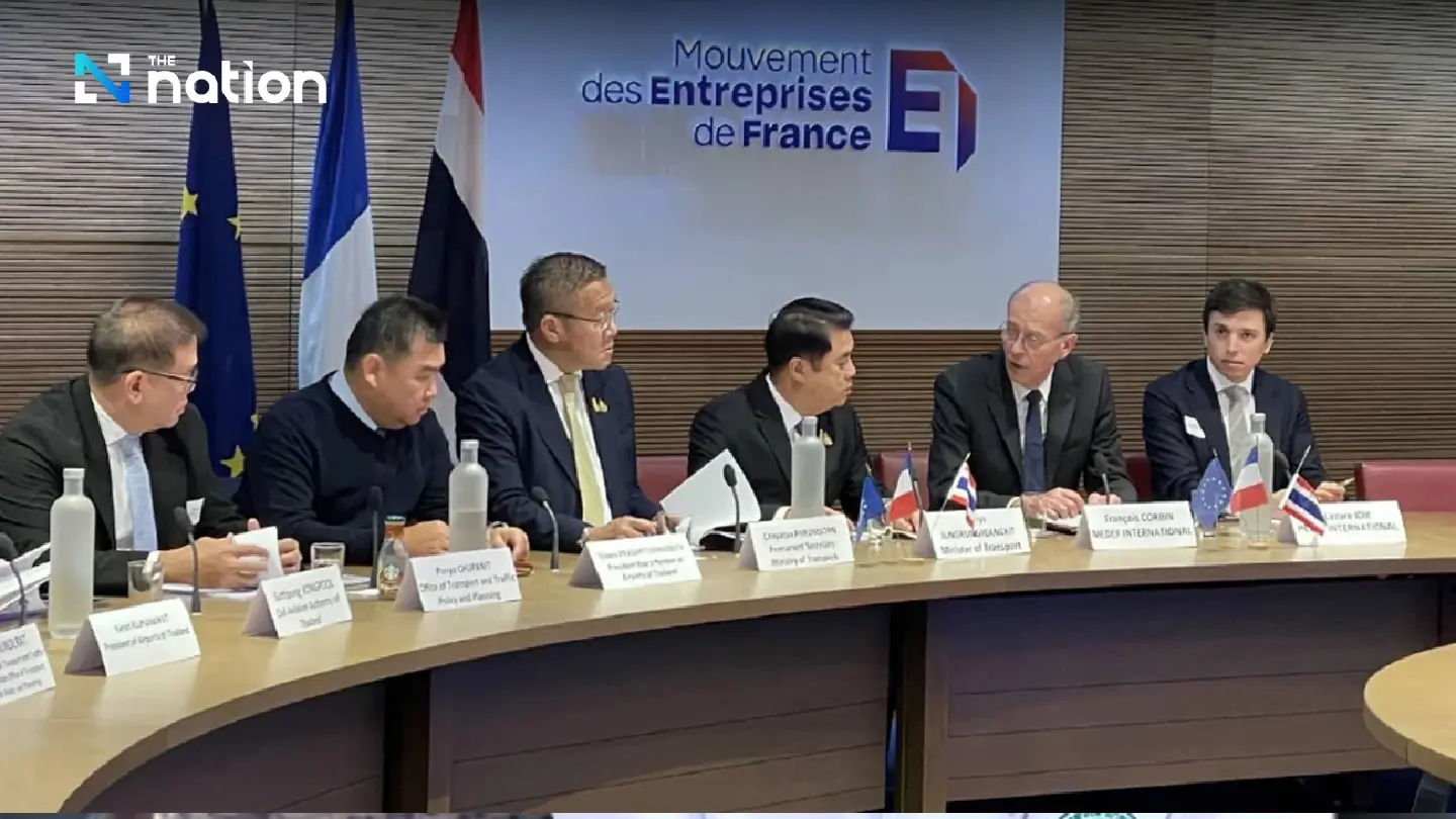 Suriya pitches landbridge project at Paris meet with aviation, logistics execs