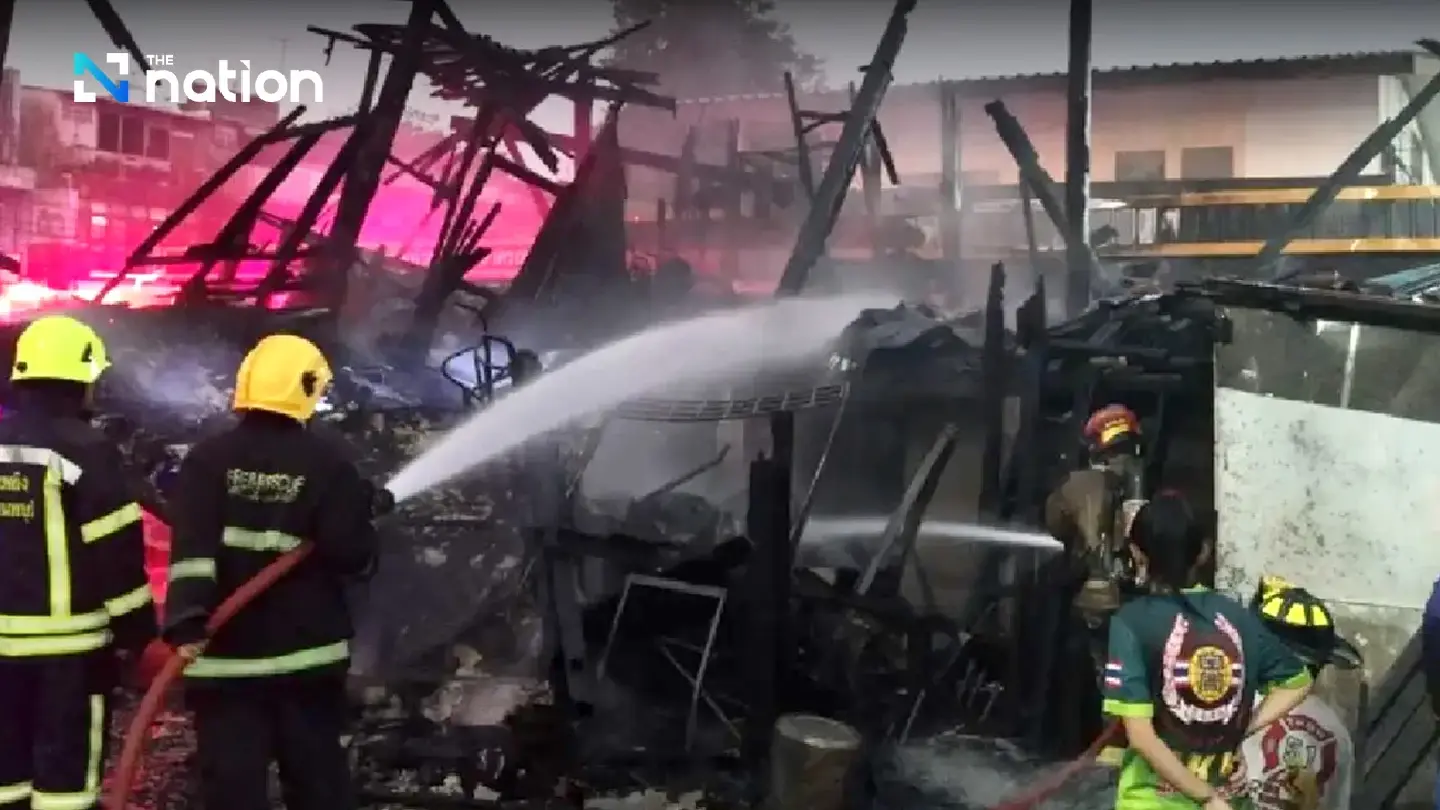 Blaze completely destroys wooden storage building in prison Blaze completely destroys wooden storage building in prison
