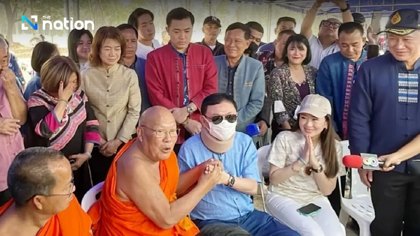 Thaksin makes merit in Chiang Mai, says health ‘gradually improving’ Thaksin makes merit in Chiang Mai, says health ‘gradually improving’