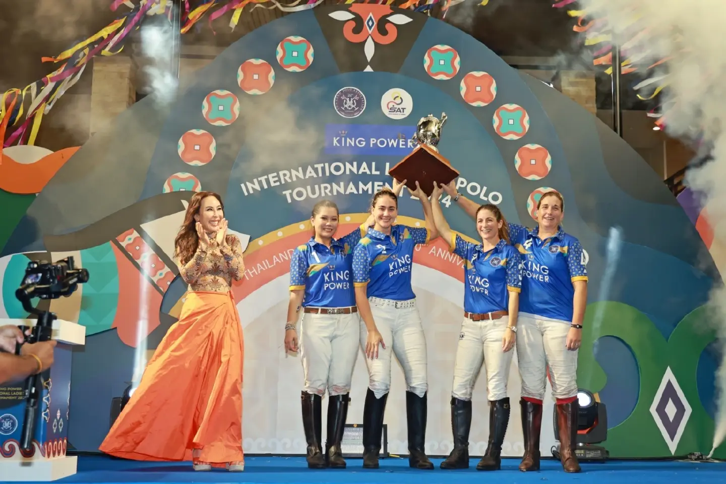 A Thai female athlete Ploy Bhinsaeng wins Polo championship