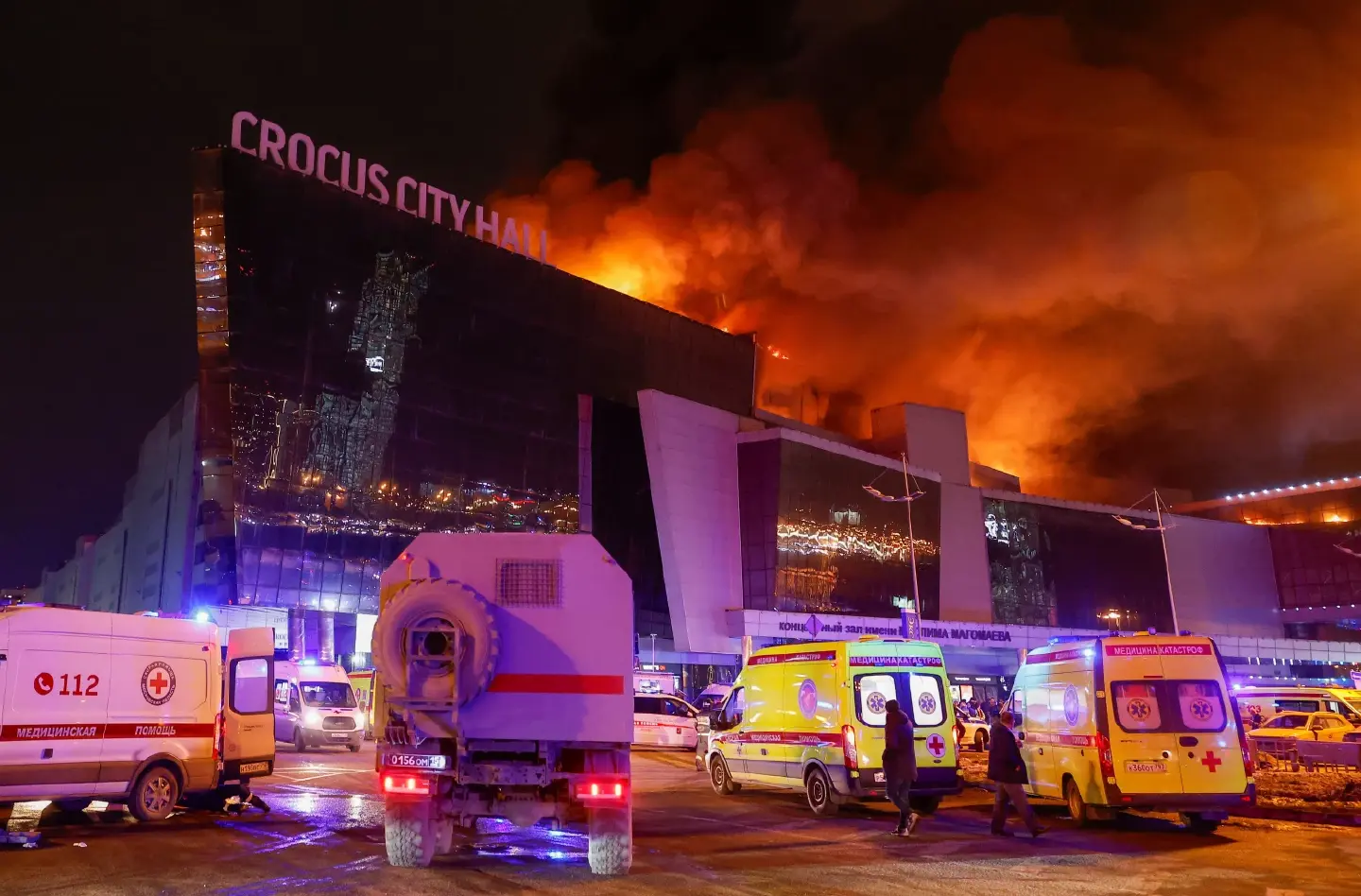Russia reports 60 dead, 145 injured in concert hall attack; IS claims