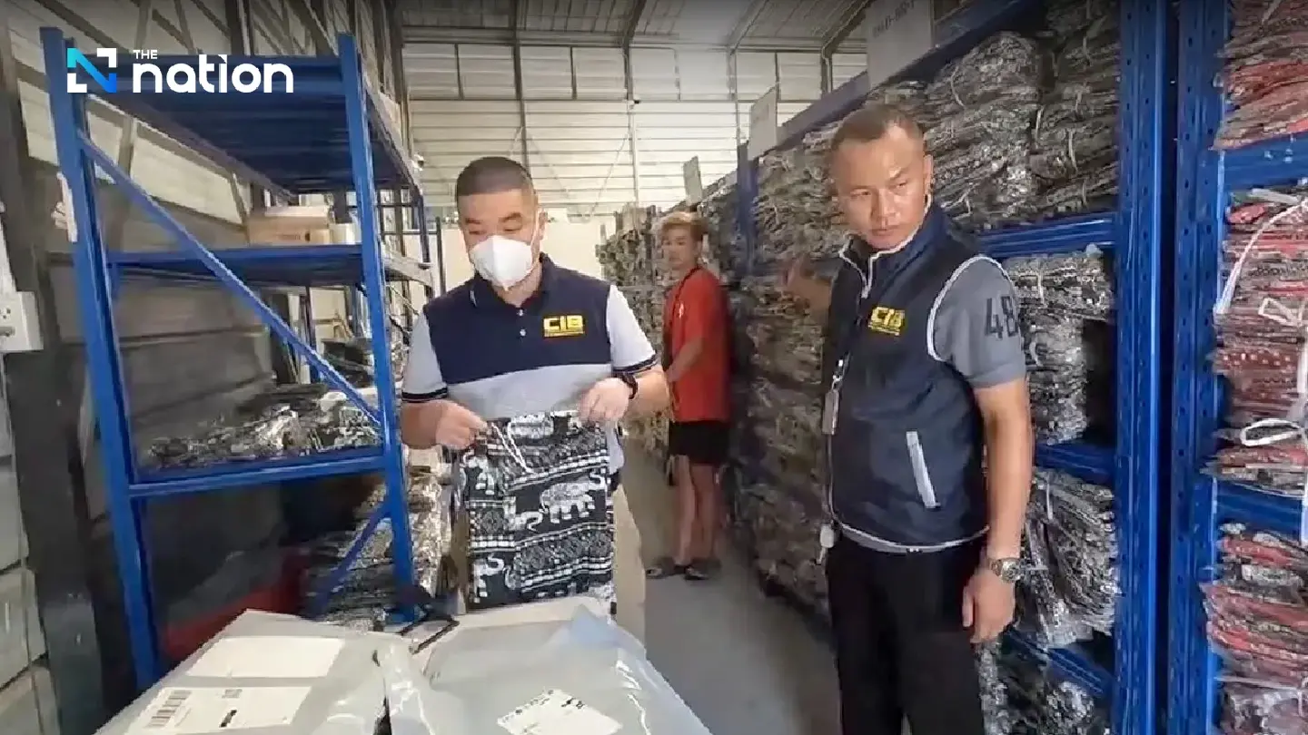 30,000 ‘fake’ elephant pants seized in raid on Bangkok warehouse