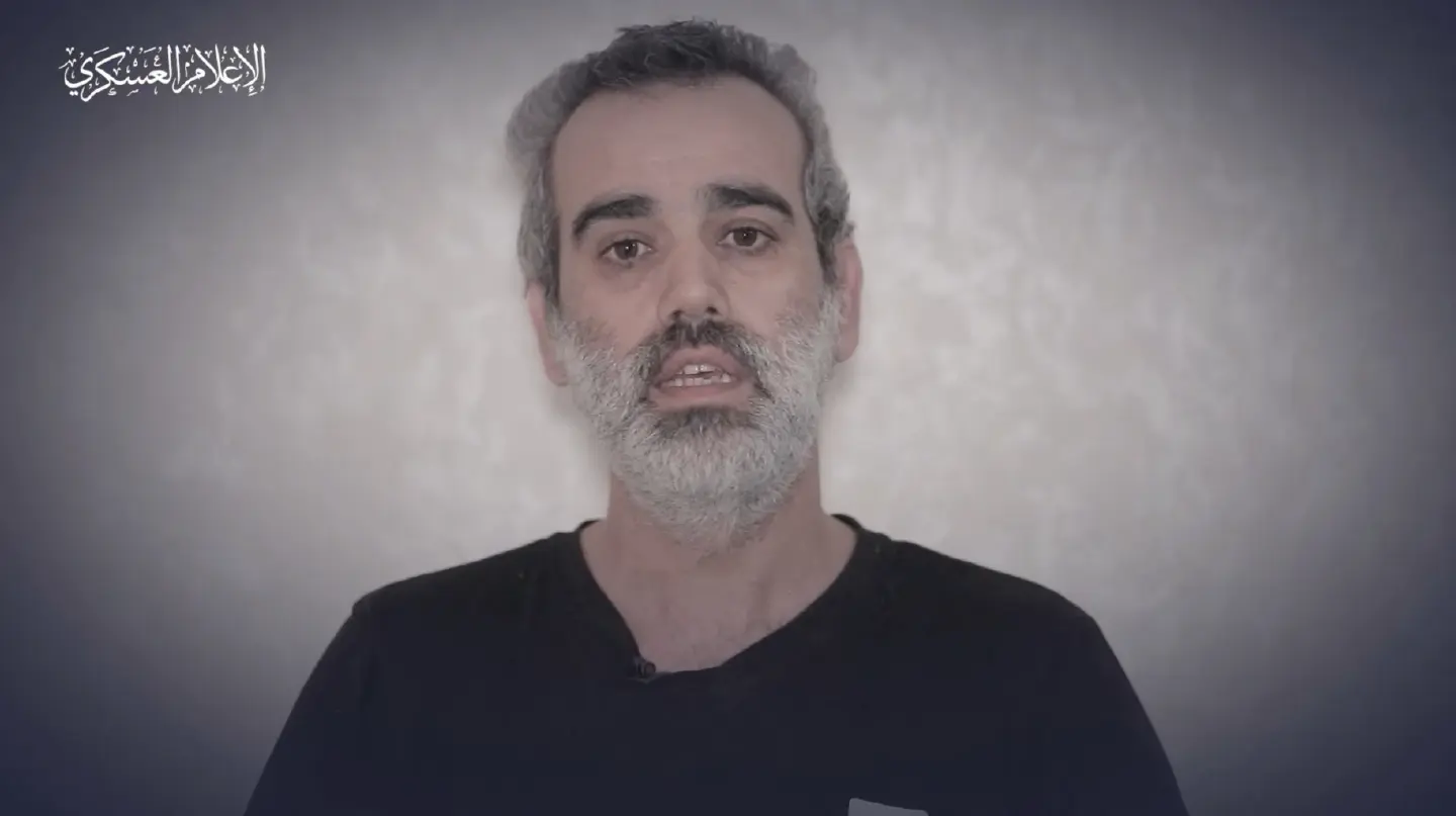 Two Israeli hostages seen in latest video issued by Hamas Two Israeli hostages seen in latest video issued by Hamas