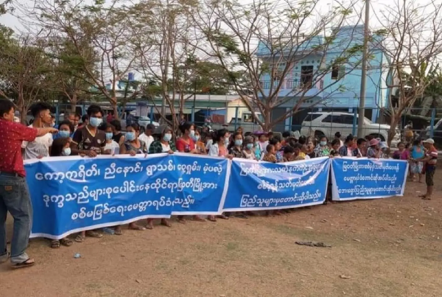 War refugees demand demilitarization zone in Myawady War refugees demand demilitarization zone in Myawady