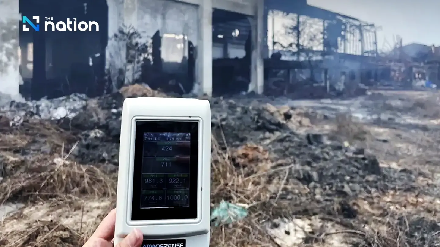 Smouldering ruins of Rayong factory emitting cancer-causing compounds: EARTH