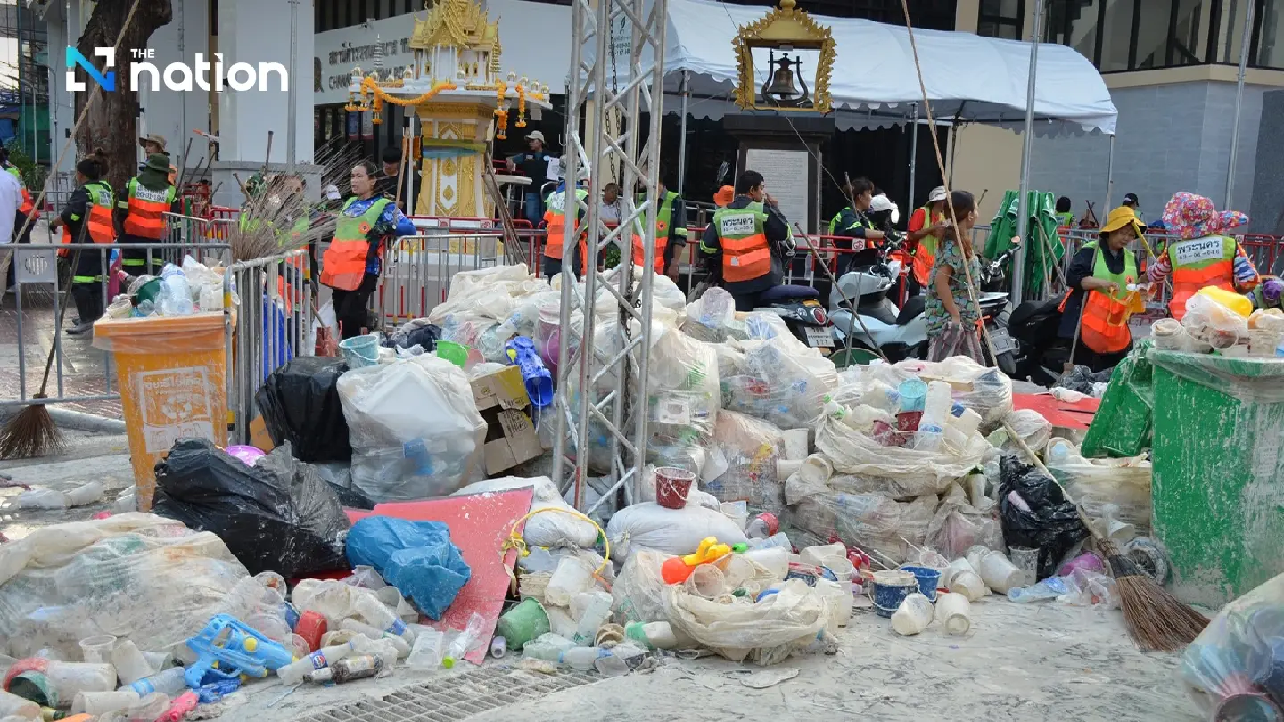Gargantuan clean up after Songkran festivities come to an end