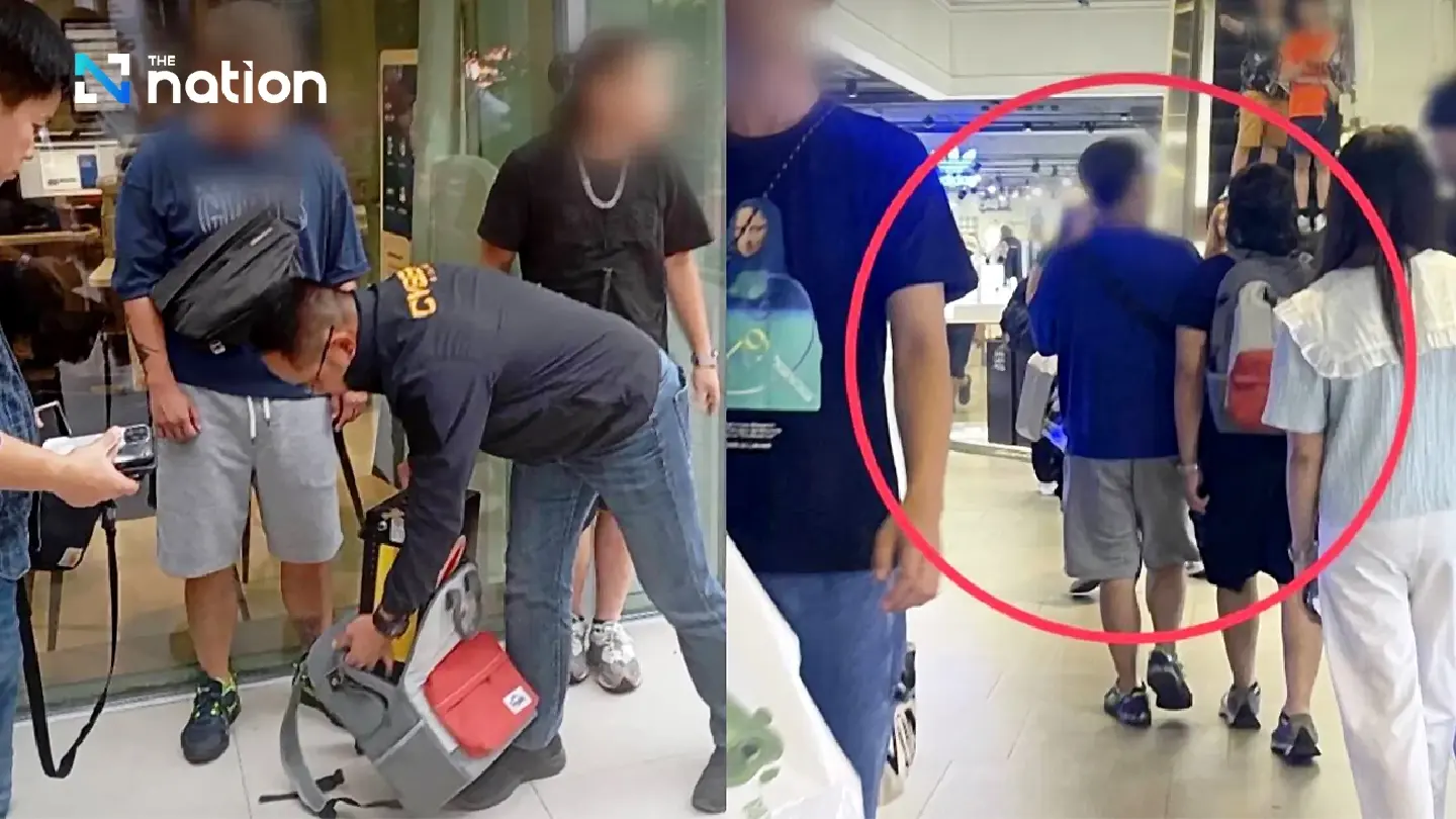 Pair from Hong Kong arrested in Bangkok mall with tool for sending fake SMS messages