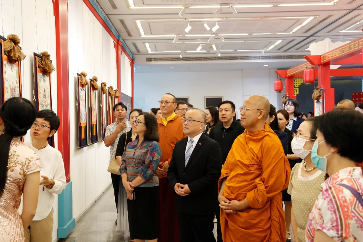 Thangka paintings exhibit Belt and Road solidarity