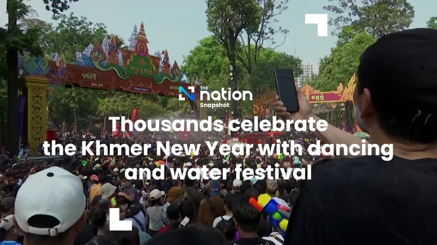 Thousands celebrate the Khmer New Year with dancing and water festival