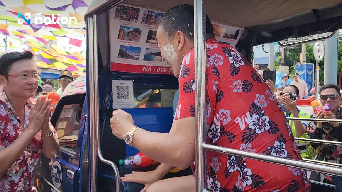 Prime minister Srettha joins in Songkran festivities in Hua Hin Prime minister Srettha joins in Songkran festivities in Hua Hin