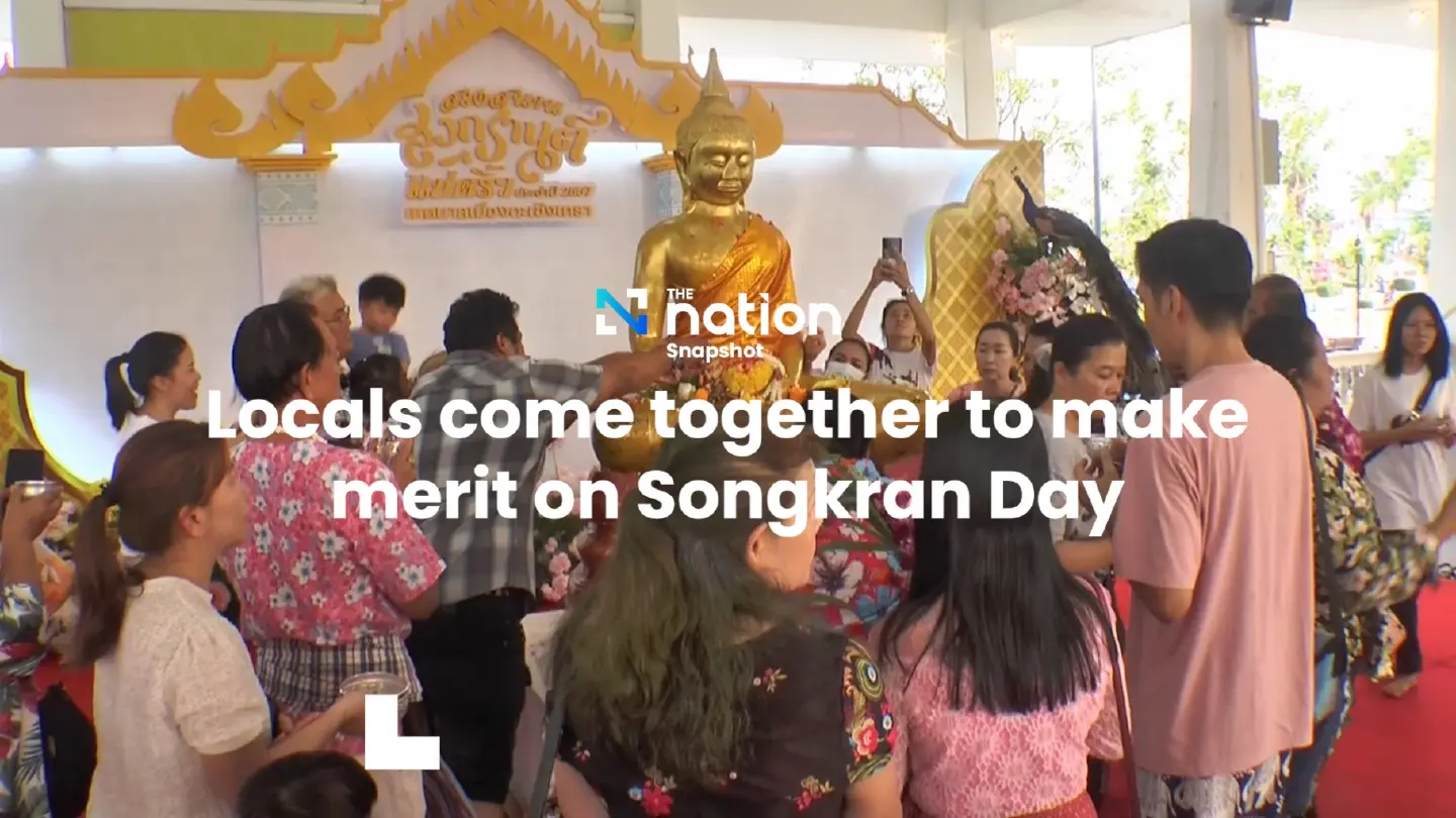Locals come together to make merit on Songkran Day