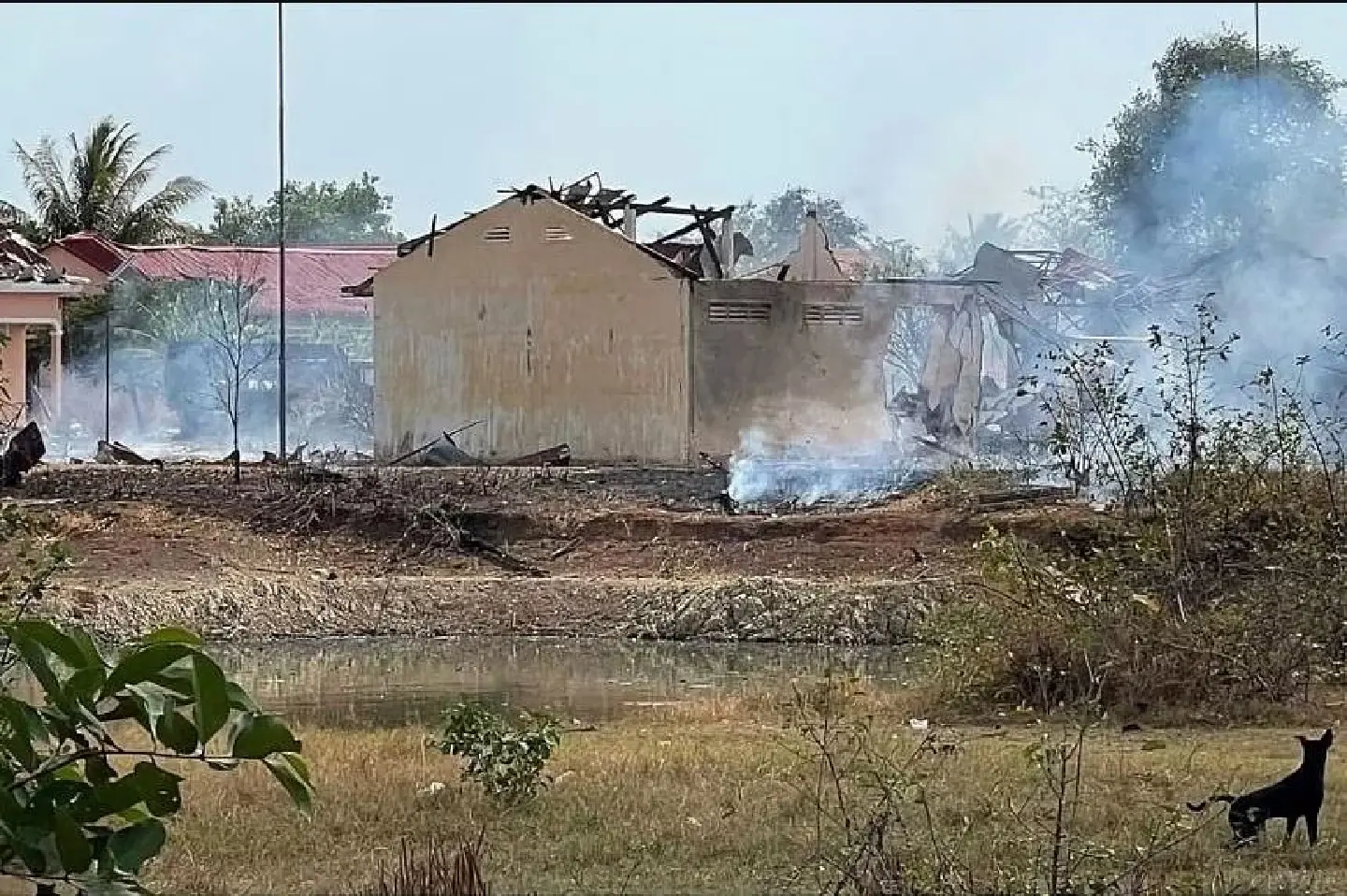 A munitions explosion at a Cambodian army base kills 20 soldiers