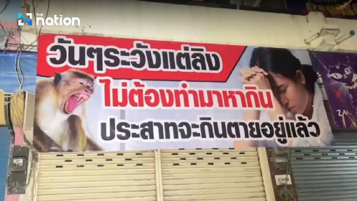 Angry Lopburi people put up banners to protest DNP chief Angry Lopburi people put up banners to protest DNP chief