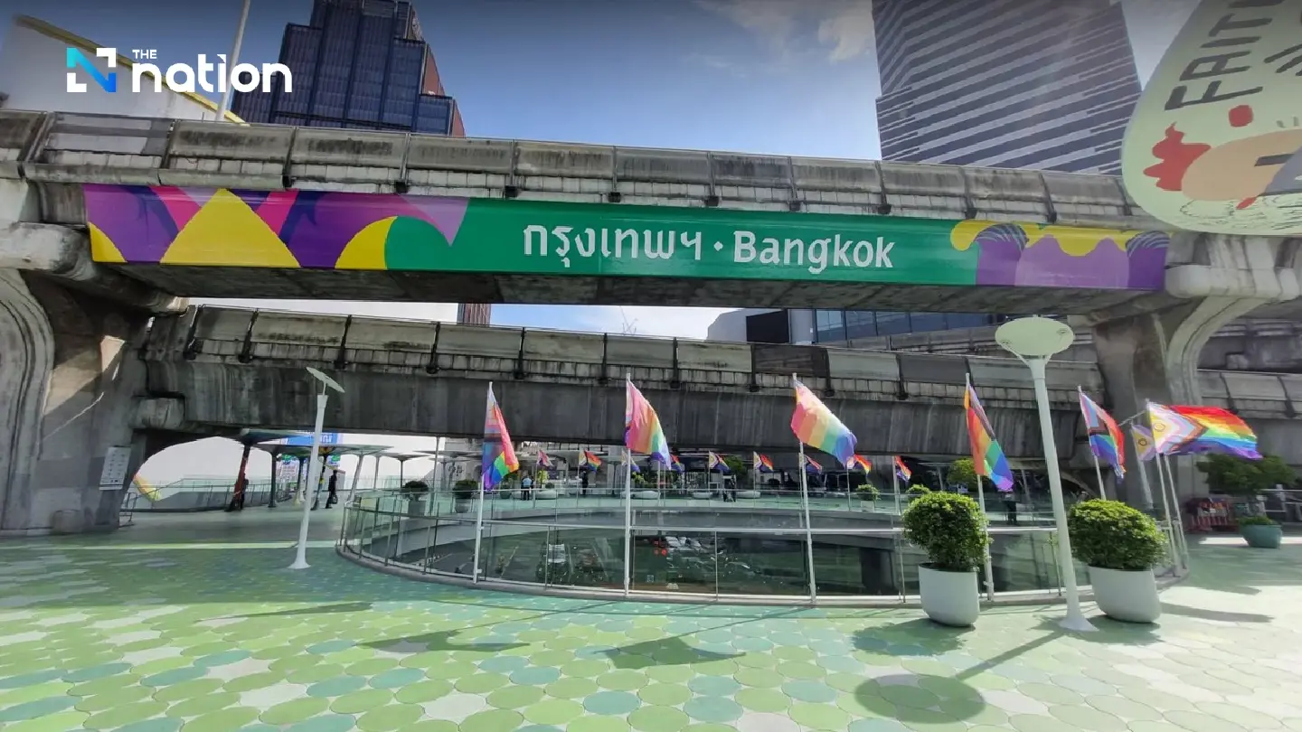 Bangkok’s iconic Pathumwan walkway gets colourful facelift