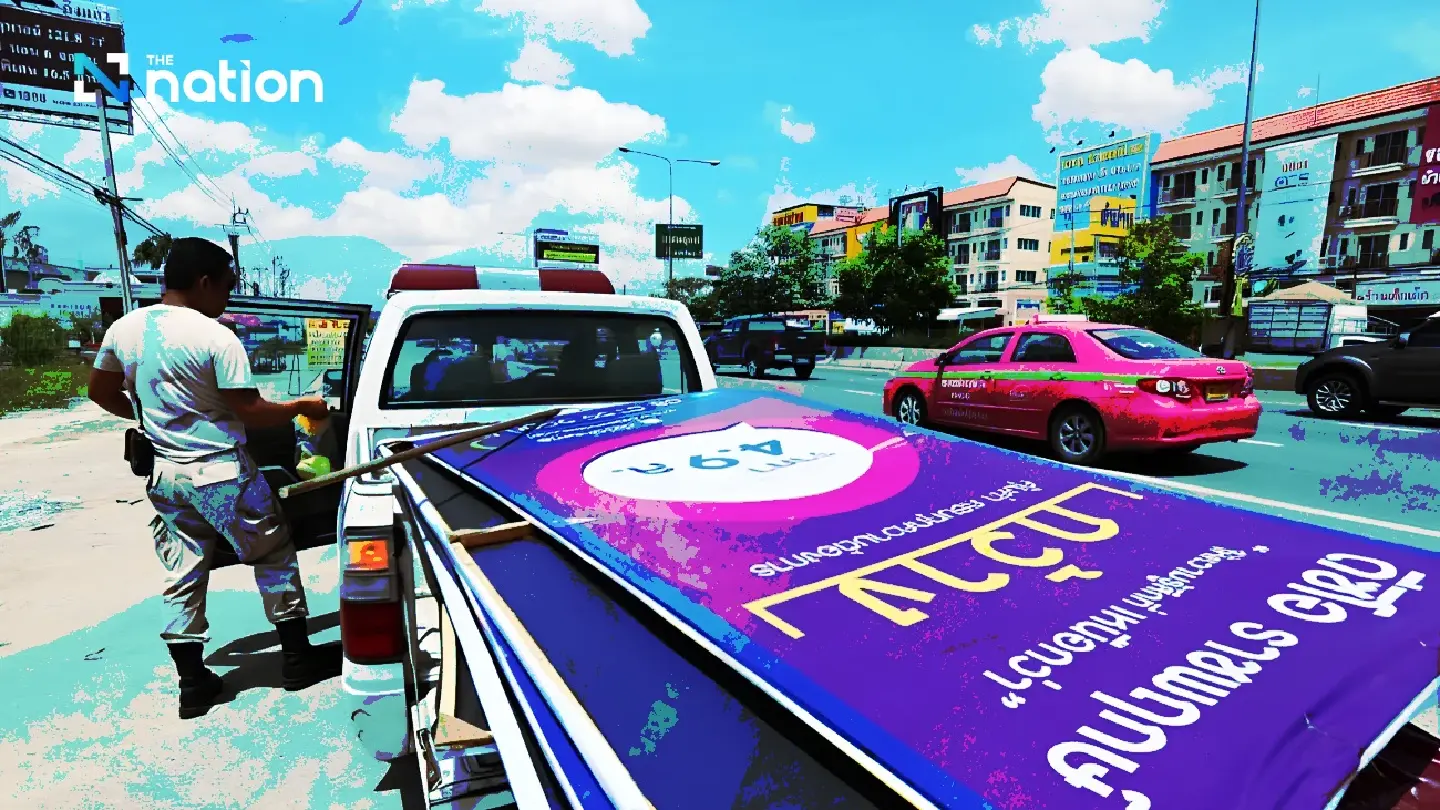 Over 1,000 billboards in Thailand pose safety risks in rainy season
