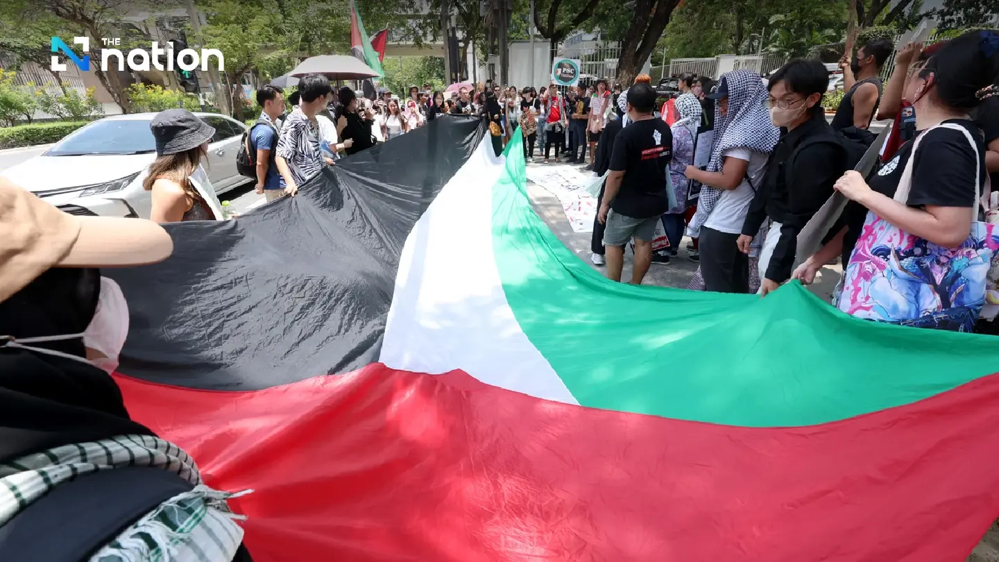 Bangkokians rise in solidarity with Palestine in Sunday protest