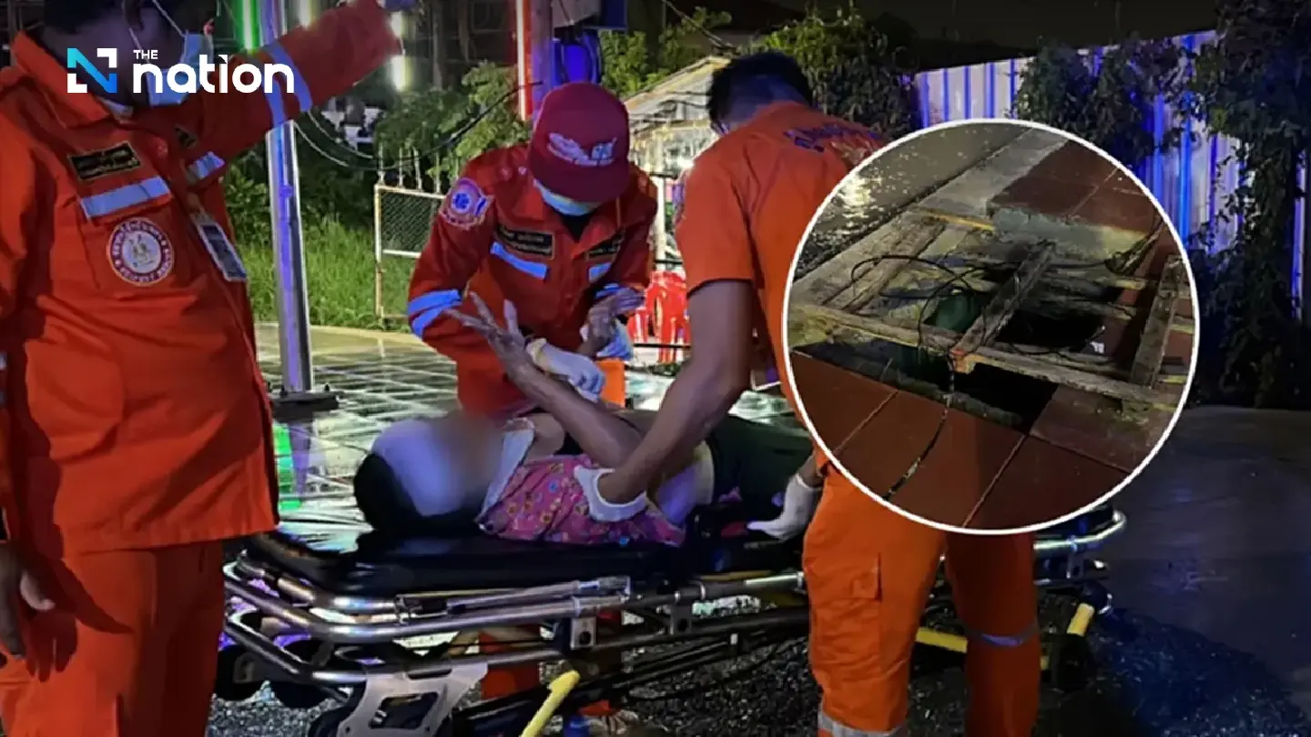 Elderly woman injured in 3rd manhole accident this month Elderly woman injured in 3rd manhole accident this month