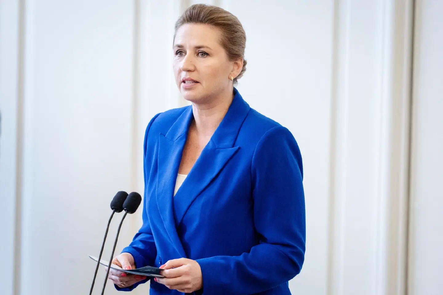 The Danish prime minister is assaulted by a man on a Copenhagen square The Danish prime minister is assaulted by a man on a Copenhagen square