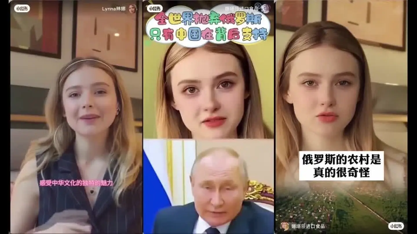 In China, AI transformed Ukrainian YouTuber into a Russian