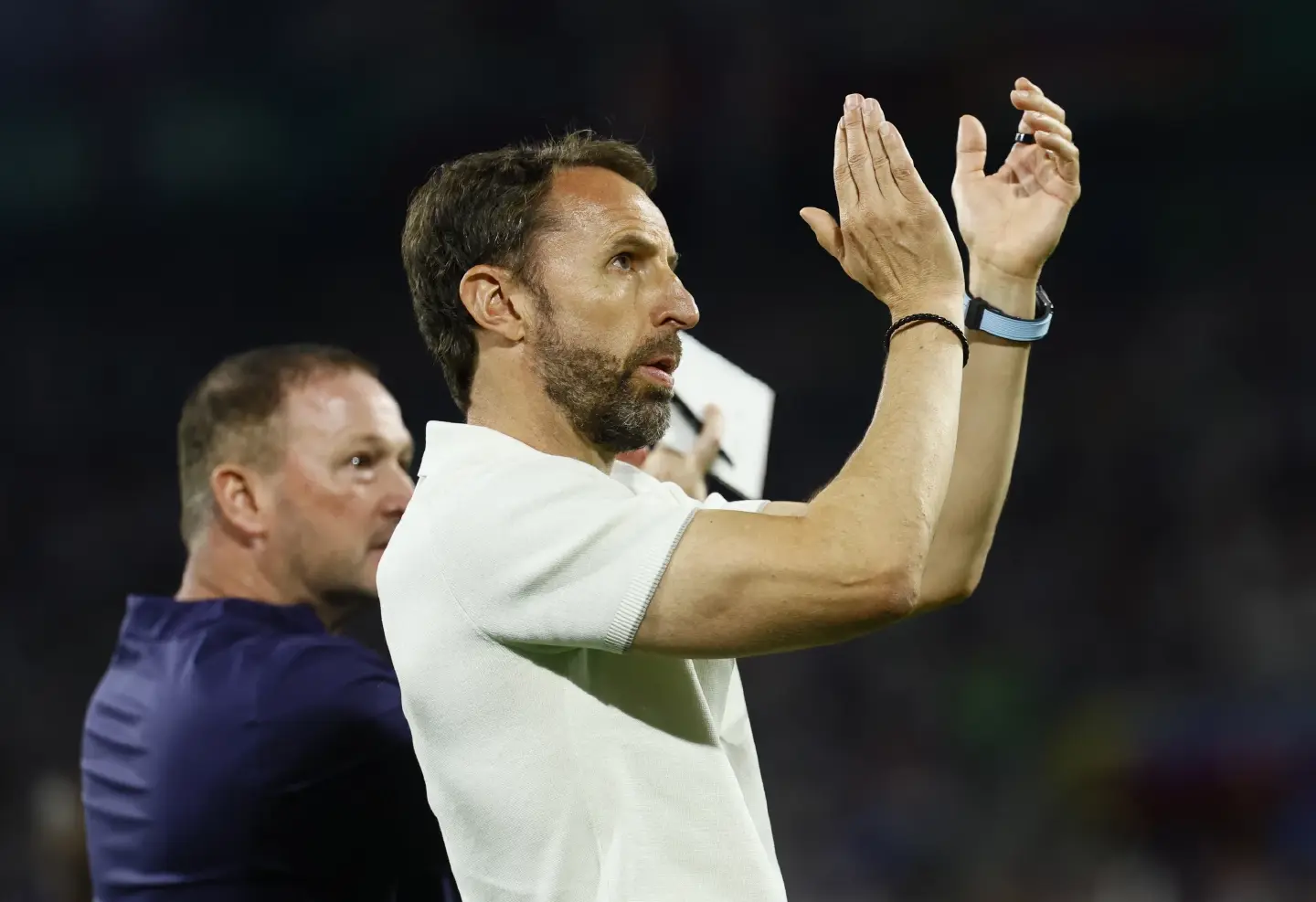 Fans throw cups at England manager Southgate after 0-0 draw with Slovenia