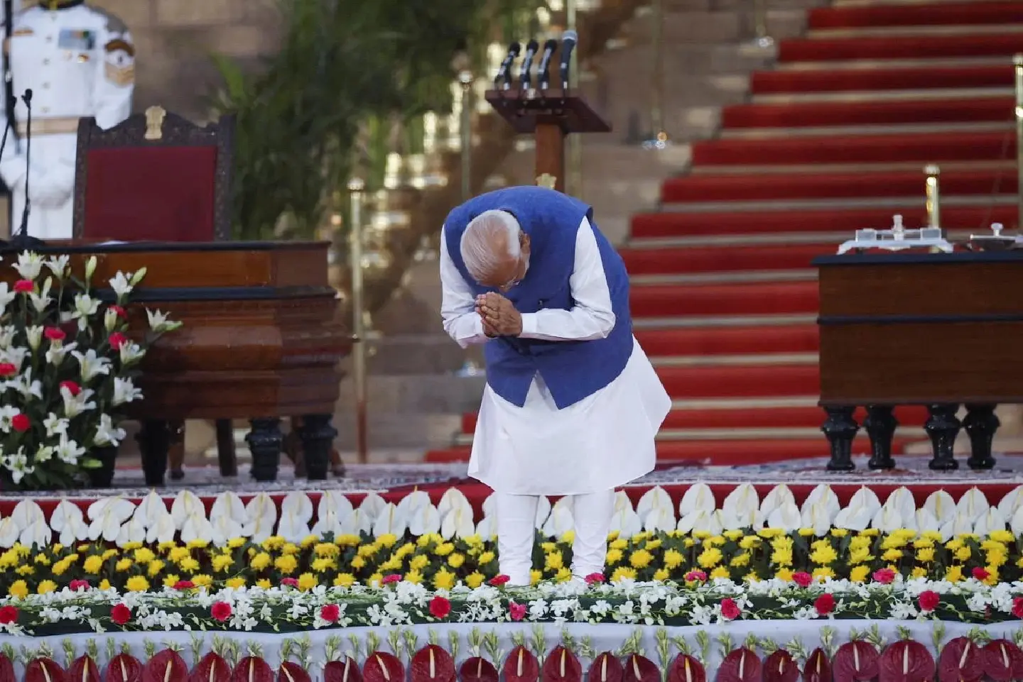 Modi, reliant on coalition partners, sworn in for rare third term as PM