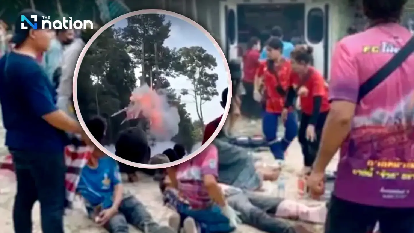 Bung Fai rocket with 120kg of gunpowder slams into Isaan crowd
