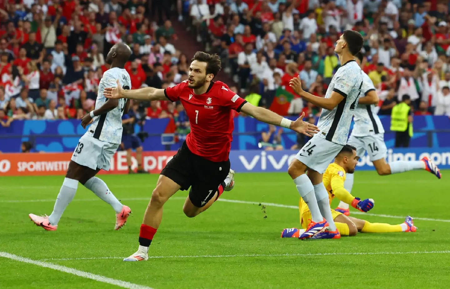 Kvaratskhelia’s Georgia stuns Ronaldo’s Portugal 2-0 at Euro 2024 Kvaratskhelia’s Georgia stuns Ronaldo’s Portugal 2-0 at Euro 2024