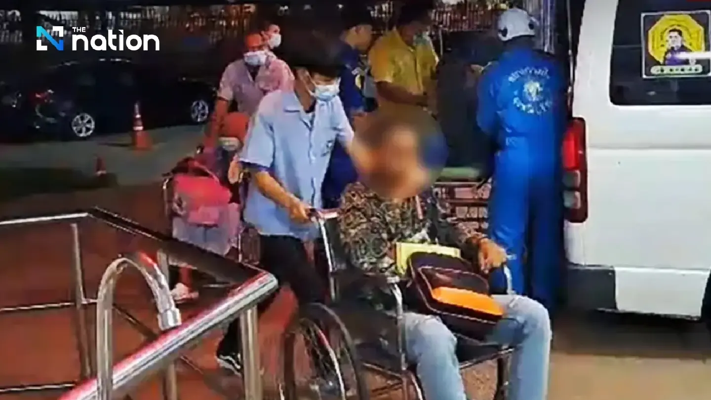 Nine van passengers sent to hospital after air intake blocked