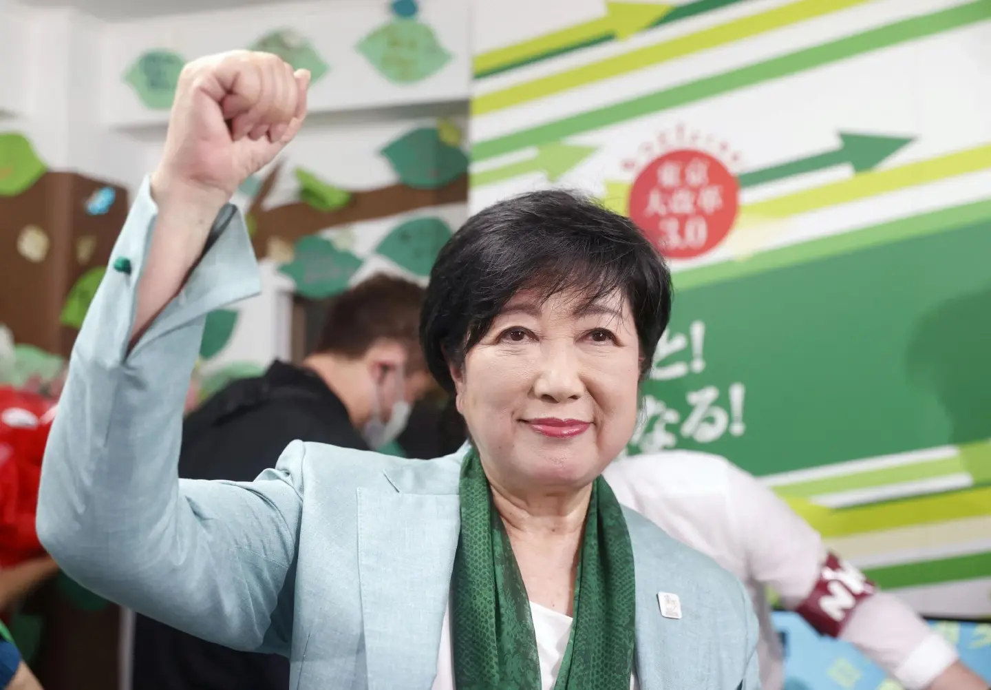 Tokyo Governor Koike set to win re-election, exit poll shows