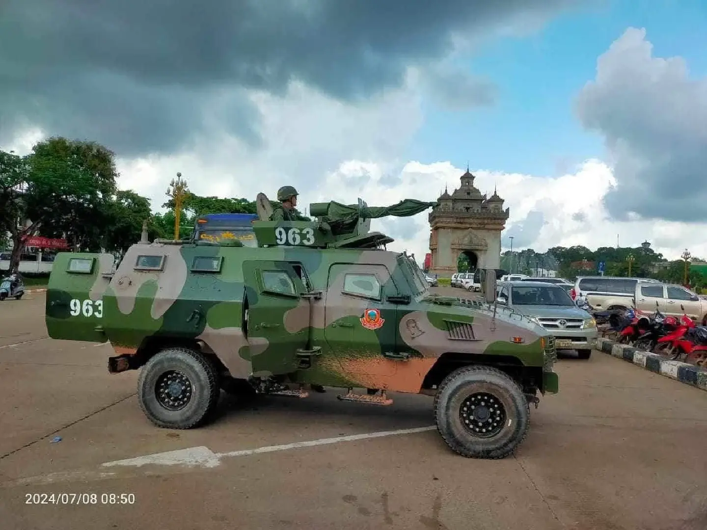 Laos military practices use of armoured vehicles ahead of ASEAN Summit Laos military practices use of armoured vehicles ahead of ASEAN Summit
