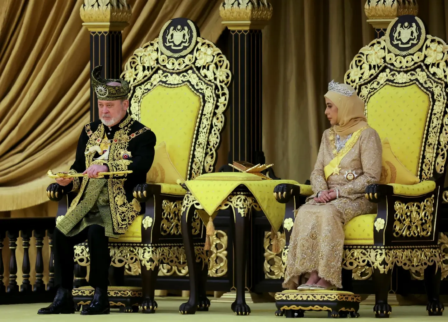 Malaysia honours a new king in coronation marked by pomp and cannon fire Malaysia honours a new king in coronation marked by pomp and cannon fire