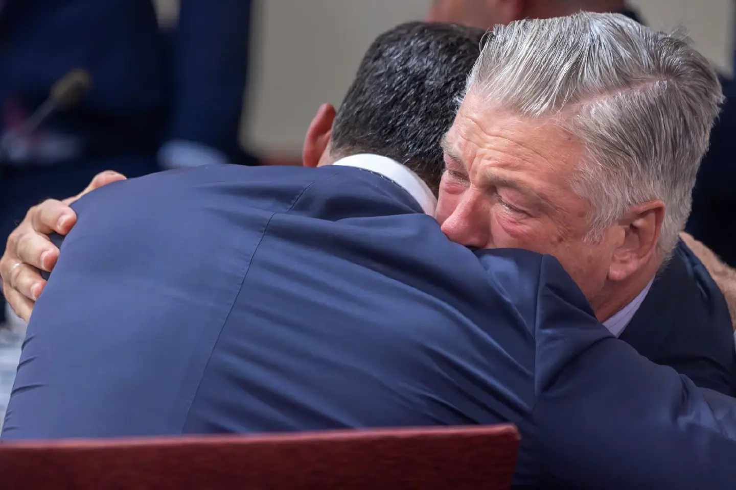 Alec Baldwin weeps in court as judge dismisses involuntary manslaughter case