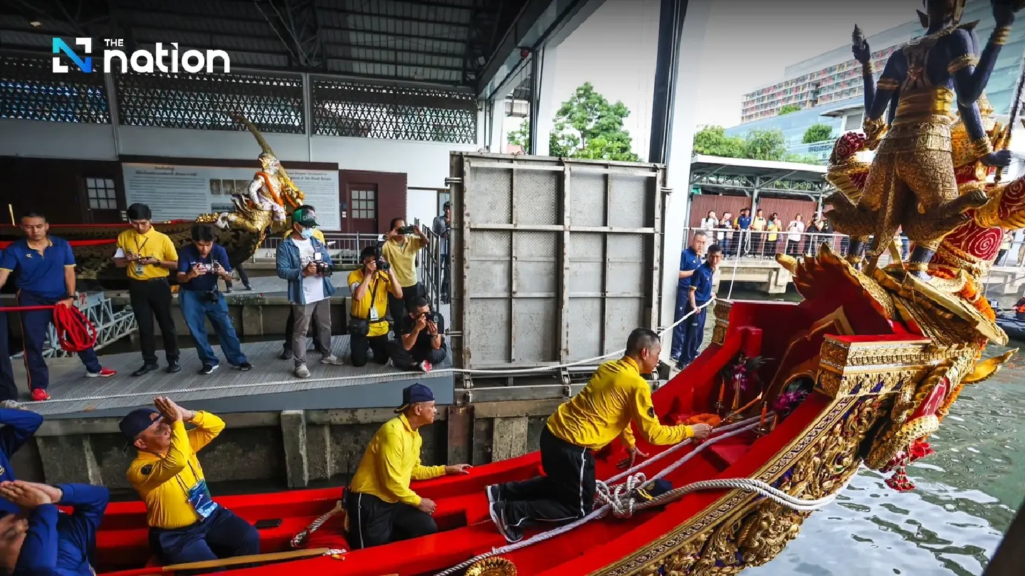 Navy rolls out esteemed barges in preparation for Royal Krathin ceremony