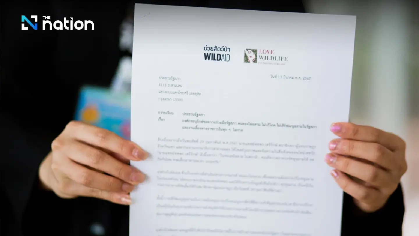 NGOs call on the National Assembly of Thailand to stop serving shark fin