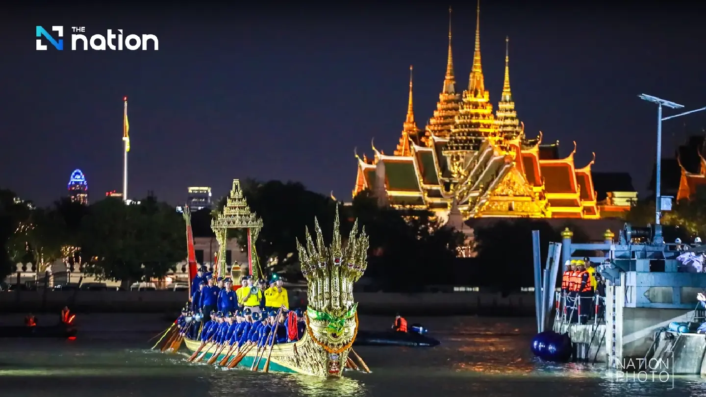 Another royal barge enters Chao Phraya River to prepare for procession