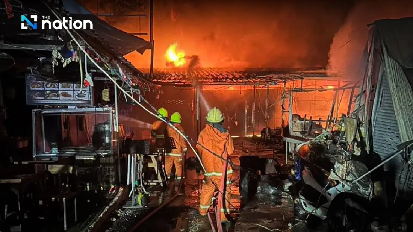 Fire at plaza in Phuket damages property worth millions of baht Fire at plaza in Phuket damages property worth millions of baht