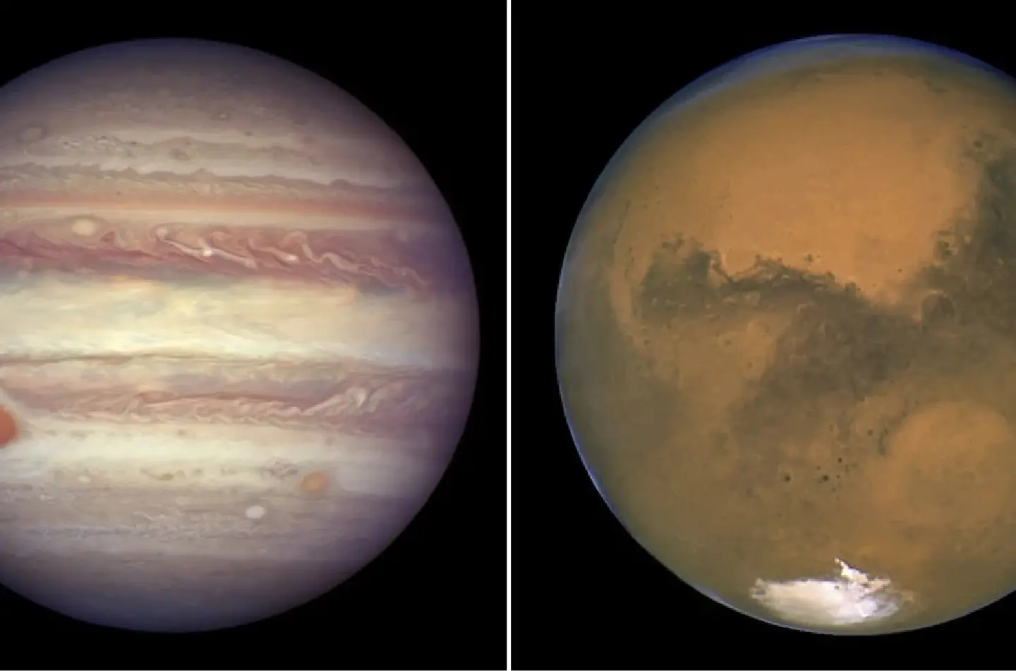 Mars and Jupiter align closely in the night sky, won't reoccur until 2033