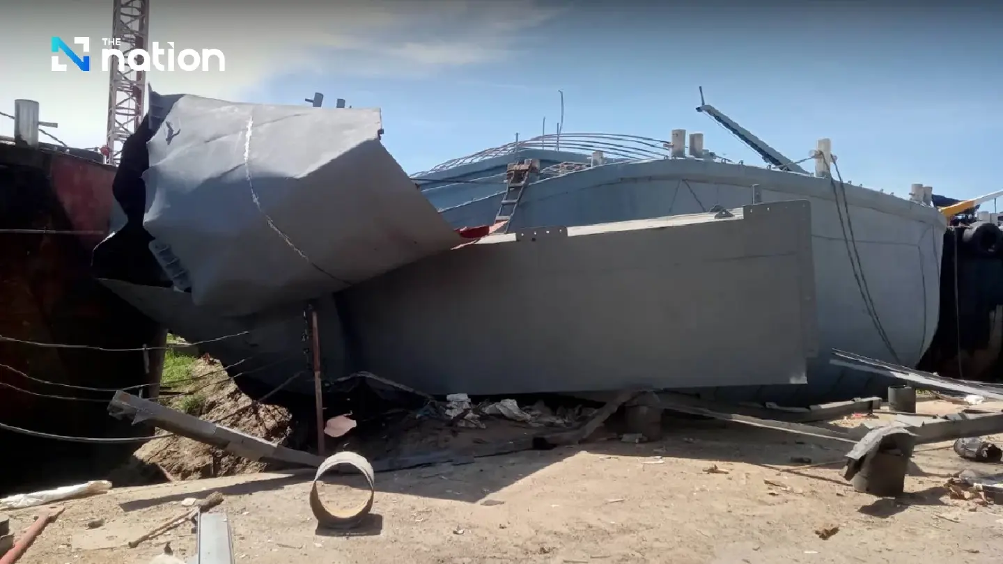 Two workers killed by explosion at shipyard in Ayutthaya Two workers killed by explosion at shipyard in Ayutthaya